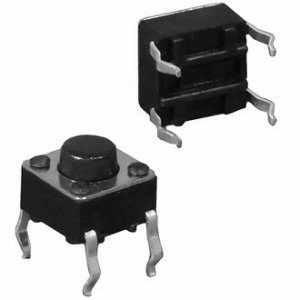 KAN0611-0431B  6X6X4.3 MM, Кнопка тактильная KAN0611-0431B, 6x6x4.3 мм