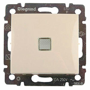 Переключатель на два направления с подсветкой Valena, слоновая кость 695603