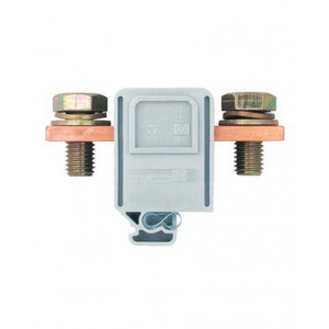 Болтовая клемма RFK 1 / 185 F S32, Болтовая клемма, М12, схема: болт - болт, тип фиксации провода: болт-болт, номинальное сечение: 185 мм кв., 353A, 1000V, ширина: 42 мм, цвет: серый, тип монтажа: G-рейка