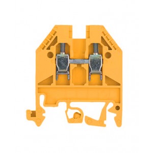 Проходная клемма WK 2.5/U OR, Проходная клемма, тип фиксации провода: винтовой, номинальное сечение: 2,5 мм кв., 24A, 800V, ширина: 5 мм, цвет: оранжевый, тип монтажа: DIN35