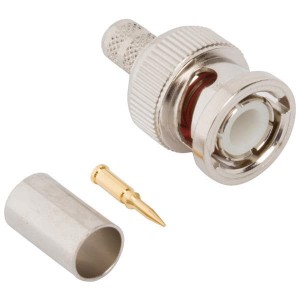 112122, РЧ соединители / Коаксиальные соединители BNC ST CRIMP PLUG RG 59 50 OHM 3PC-DC