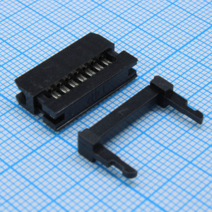 L-KLS1-204B-14-B, Розетка на плату IDC 2х7 контактов шаг 2.54мм на шлейф