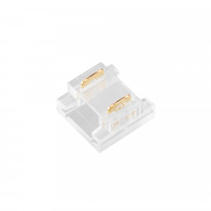 Коннектор COB-MONO-10mm-2pin-STS 046944, Одиночный коннектор для подключения питания к открытым светодиодным одноцветным лентам COB шириной 10 мм. Материал - прозрачный пластик. Обеспечивает соединение без видимых разрывов. Максимальный допустимый ток 3 А, максимальное напряжение 24 В