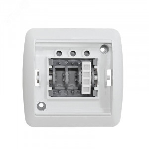 Клио Выключатель одноклавишный с подсветкой IP44 бел. К2225