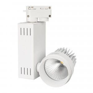 Светодиодный светильник LGD-538WH 18W Warm White 017688, Подвесной светильник для треков/шин 2 провода. Светодиод CREE 18W, цвет ТЁПЛЫЙ 3000K, св.поток 1129-1440 лм, угол 24°. Корпус белый. Мощность 18Вт, питание AC180-240V. Максимальные габариты HxLxW: 205х115х150 мм