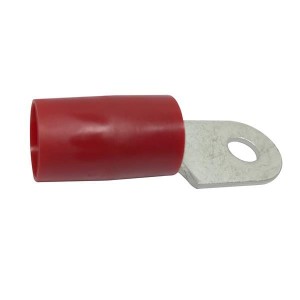MS25036-126, Клеммы NYL-RING 02AWG #1/4 M6 PLUS RED