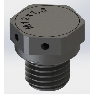 Клапан выравнивания давления  M12-VP, Клапан выравнивания давления M12x1,5, SW 14 мм, материал: пластик, цвет: серый