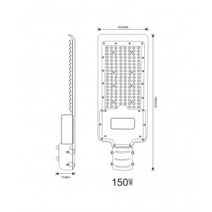 Светильник SPP-502-0-50K-200 200Вт 5000К 20000лм IP65 уличный КСС 