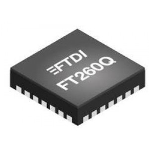 FT260Q-T, ИС, интерфейс USB HID-Class USB to UART/I2C Bridge
