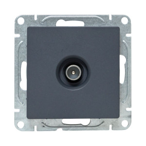 Механизм розетки TV, оконечная, графит Эпика EKF UP1-SOG-TV-3