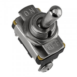 Тумблер 220V 10А (2c) ON-OFF однополюсный Mini (ASW-23) (в упак. 1шт.) 06-0330-A