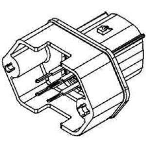 19428-0004, Автомобильные разъемы 6 Ckt Vert. Header standard height