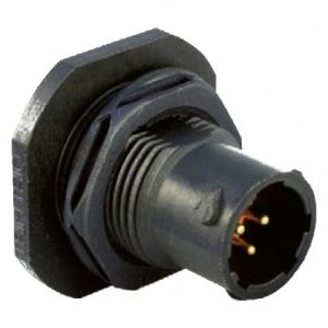 UTS78E3S, Стандартный цилиндрический соединитель 3P Socket Receptacle Jam Nut Size 8E