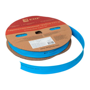 Термоусаживаемая трубка ТУТ нг 25/12,5 синяя рулон PROxima tut-25-g