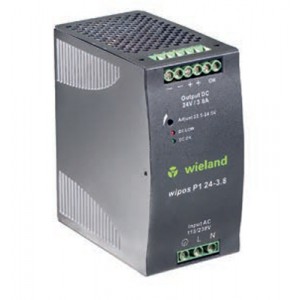 Блок питания WIPOS P1 24-3.8, Источник питания, однофазный, 24 V / 3,8 A, 108 W; диапазон входных напряжений: 115/230 V AC, 210 – 375 V DC; габариты (мм): ширина x высота x глубина: 64 x 124.5 x 123.6; вес 0,92 кг; монтаж: на DIN рейку, температура окружающей среды –35°C…+70°C
