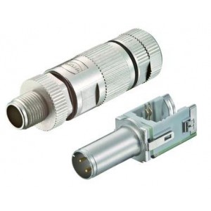 20820050001, Цилиндрические метрические разъемы PRELINK M12 D-CODE 4POLE W/INSERT