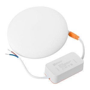 Светодиодный встраиваемый даунлайт безрамочный ДВО 1105 круглый 18Вт 4000K IP20 LUMA EKF