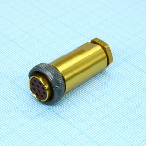 PY04-10T, Розетка на кабель 10pin без кожуха