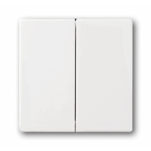 Клавиша для механизма 2-клавишных выключателей/переключателей/кнопок, серия solo/future, цвет davos/альпийский белый 1751-0-2752