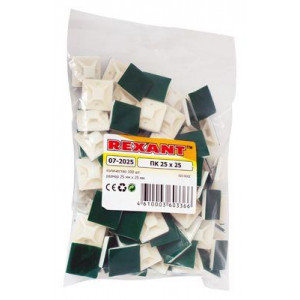 Площадка самоклеящаяся 25х25мм бел. (уп.100шт) 07-2025