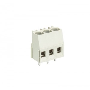 Клемма Wiecon 8191 / 3 OB SW, Клемма горизонтальный подвод кабеля, на плату, шаг: 5.0 мм, 3 полюса, фиксация провода винтовая, исполнение: без маркировки, 300V, 16А, цвет: серый