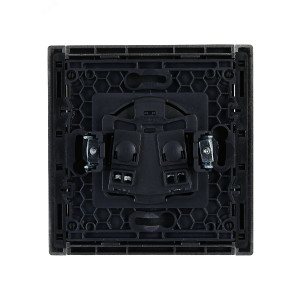 FORTE&PIANO Розетка 1-местная без заземления без защитных шторок винтовое крепление 10А FP518 сталь IEK FP-R10-10-K46