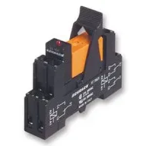 1-1415073-1, Реле силовое катушка 24В 8A две группы на переключение (77x15.8x69)мм сокет