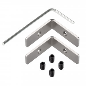 Соединитель профиля FANTOM-W23-L90 Set 048905, Угловой коннектор для соединения 2-х отрезков профиля FANTOM-W23 под углом 90° в одной плоскости. Установка в паз на профиле. В комплекте: соединитель - 2 шт., винт - 8 шт., шестигранный ключ - 1 шт. Цена за 1 комплект.