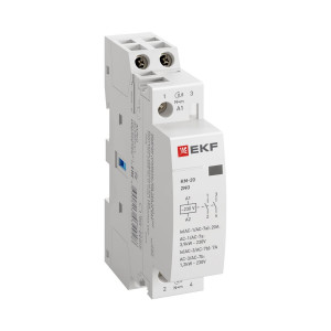 Контактор модульный КМ 20А 2NО (1 мод.) km-1-20-20