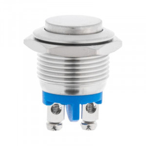 Кнопка антивандальная ?16 Б/Фикс (2с винт) (ON)-OFF выпуклая (A16-A3) (в упак. 1шт.) 06-0348-A