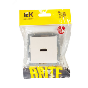 BRITE Розетка HDMI РHDMI-0-БрЖ жемчуг BR-H10-K36