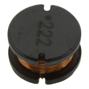 SDR1006-222KL, ЧИП-индуктивность силовая проволочная 2.2мГн ±10% 1кГц 31Q-фактор феррит 160мА 7.6Ом по постоянному току лента на катушке