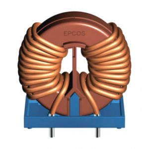 B82726S6203A040, Дроссель синфазный сдвоенный 1.5мГн 10кГц 24A 3.2мОм по постоянному току монтаж в отверстие автомобильного применения