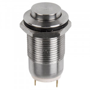 Кнопка антивандальная d12 с фикс. (2с) ON-OFF выпуклая (A12-B2) блист. 06-0340-A