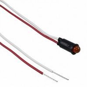 5100H3, Светодиодные панельные индикаторы AMBER DIFFUSED 1/4" MOUNTING HOLE