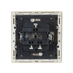 FORTE&PIANO Выключатель 2-клавишный с индикацией 10А FP406 ваниль IEK FP-V20-1-10-1-K10