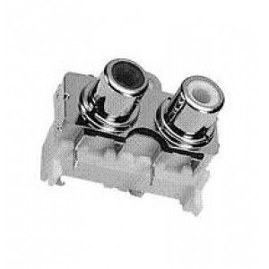 PJRAS2X1S01X, Соединители RCA  2P R/A RED/WHT