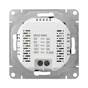 Механизм розетки USB-С, быстрая, ч-рная Эпика EKF UP1-SOB-USBCF