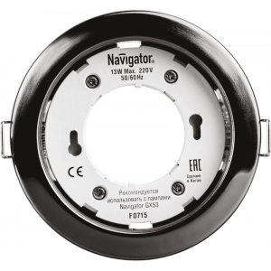 Светильник точечный 71 281 NGX-R1-005-GX53 IP20 черн. хром. 71281