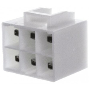 B06P-VL, Гнездо; провод-плата; "папа"; PIN: 6; на PCB; Покрытие: луженые