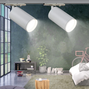 Светильник трековый TR39-GU10 MR16 1ф под лампу WH бел. Б0053309