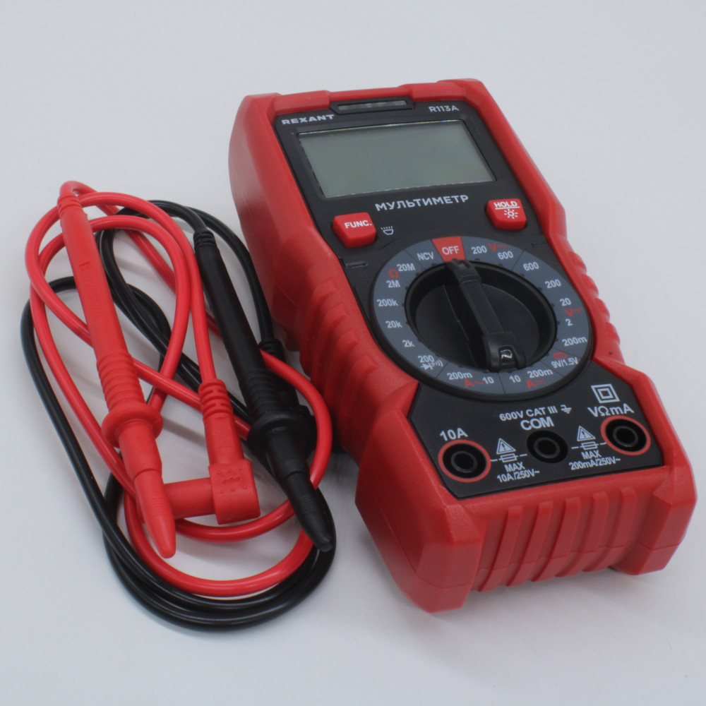 Изображение товара Цифровой мультиметр Rexant R113A для точных измерений электроники
