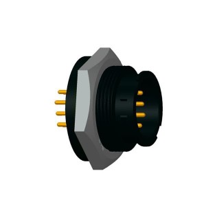CD-10PMMP-LC7001, Стандартный цилиндрический соединитель 10P M Male Pin PCB 5A IP67
