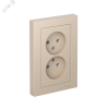 Розетка 2-м. AtlasDesign 16А без заземл. в сборе песочн. SE ATN001220