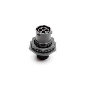 RTS710N4S03, Стандартный цилиндрический соединитель RECEPTACLE JAM NUT SIZE 10 4POS SOCKET