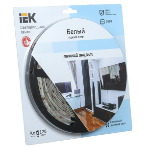 Лента LED 5м блистер LSR-3528W120-9.6-IP65-12V eco нМ LSR1-2-120-65-1-05