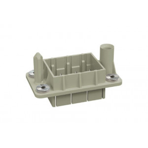 Держатель контактных вставок HPDF-03-M-1, Вилочная рамка, для 3 модулей, пластик