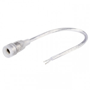 Разъем выводной DCWP-2pin-L150mm-X1F (MAMA) 022354, Круглый герметичный разъем DC 2-pin МАМА для соединения отрезков одноцветных светодиодных лент. Корпус IP65. Провод 20AWG 15 см. Максимальный допустимый ток 3А. Ответный разъем ПАПА поставляется отдельно. оболочка линии: ПВХ-компаунд, твердость 50P