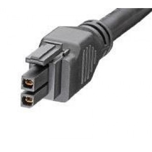 245136-0220, Шнуры питания для постоянного тока Megafit 2ckt Black 2M Overmolded