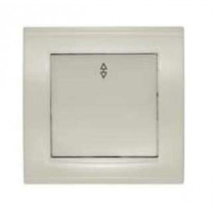 Переключатель проходной 1-кл. СП Бриллиант 10А IP20 сл. кость 7948592